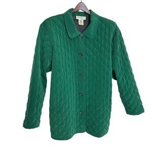 S G Sport Women's Jacket Green Max Length Quilted Long Sleeve Coat Light Weight